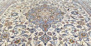 Hand-Knotted Persian Kashan Carpet