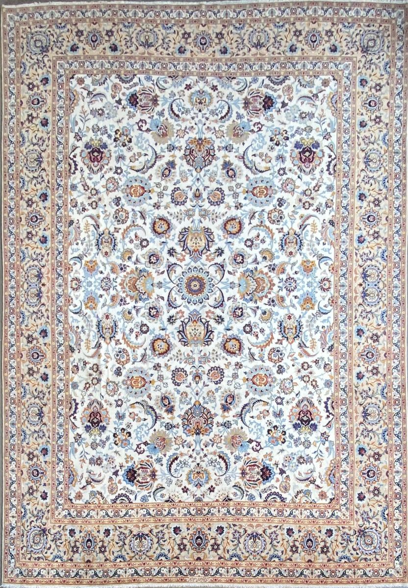 Superfine Hand-knotted Persian Kashan Carpet