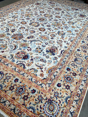 Superfine Hand-knotted Persian Kashan Carpet