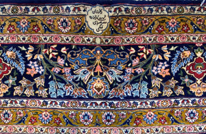 Fine Hand-Knotted Persian Kashan Carpet