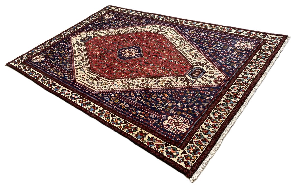 Hand-Knotted Tribal Persian Abadeh Carpet