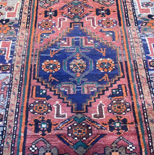 Hand-Knotted Tribal Persian Khamseh Rug