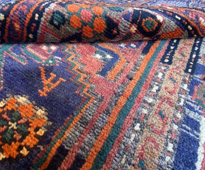 Hand-Knotted Tribal Persian Khamseh Rug