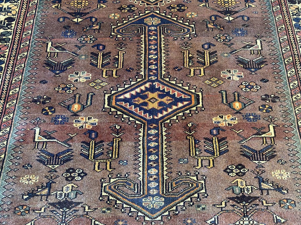 Hand-Knotted Persian Nasrabad Rug