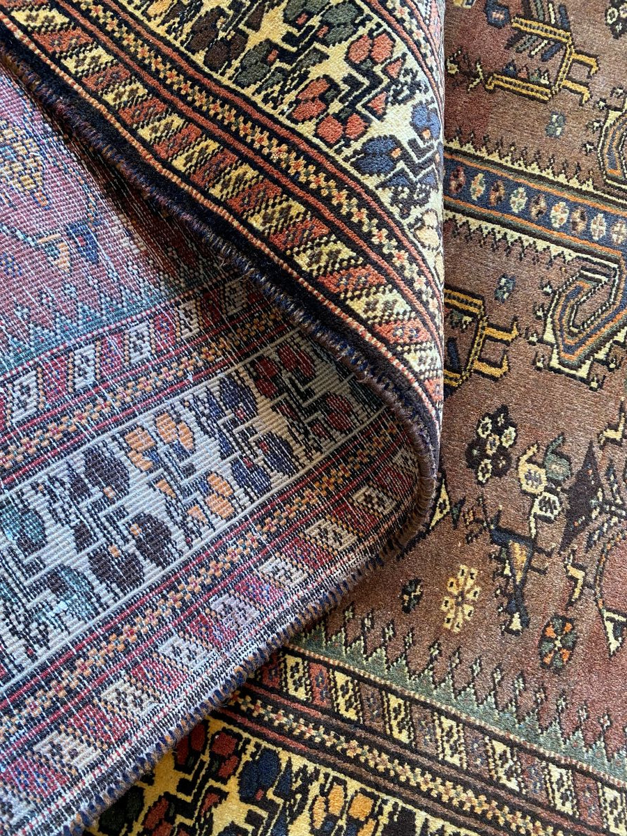 Hand-Knotted Persian Nasrabad Rug
