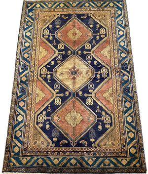 Hand-Knotted Tribal Persian Kohi Rug
