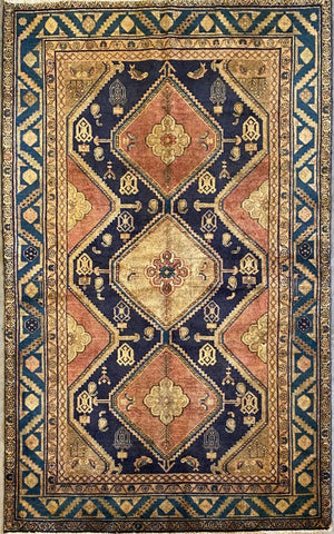 Hand-Knotted Tribal Persian Kohi Rug