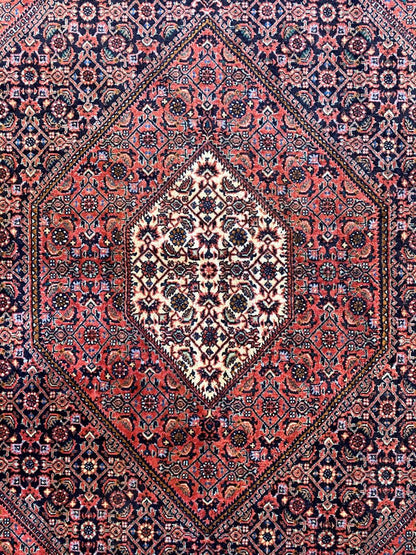 Fine Hand-Knotted Tribal Persian Bidjar Boukan Rug