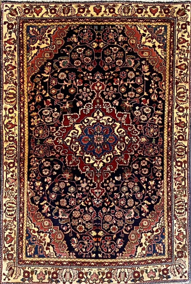 Hand-Knotted Persian Qazvin Rug