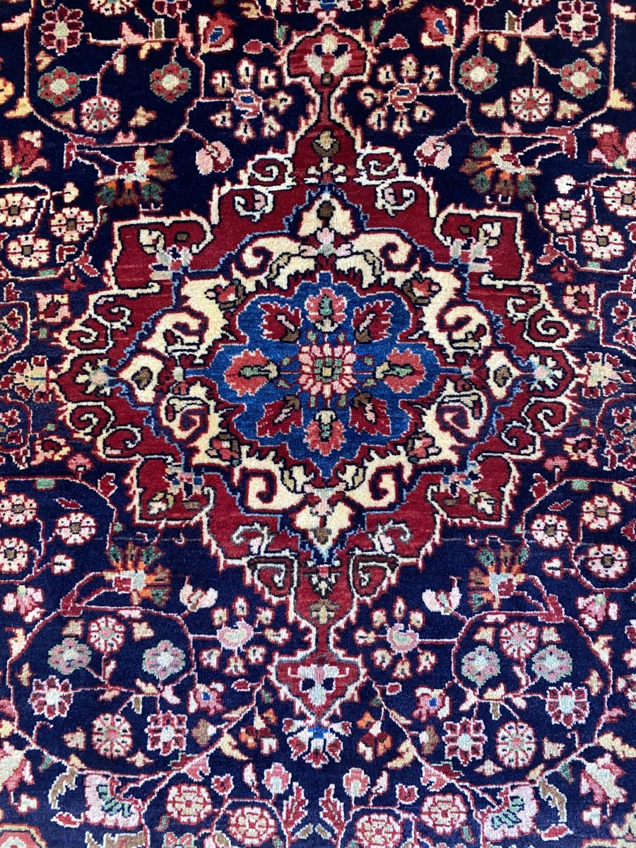 Hand-Knotted Persian Qazvin Rug