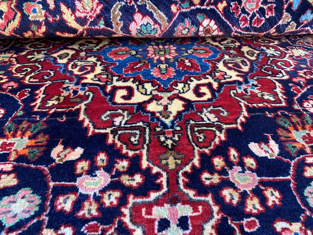 Hand-Knotted Persian Qazvin Rug