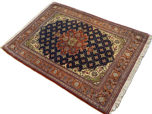 Superfine Hand-Knotted Persian Qum Carpet