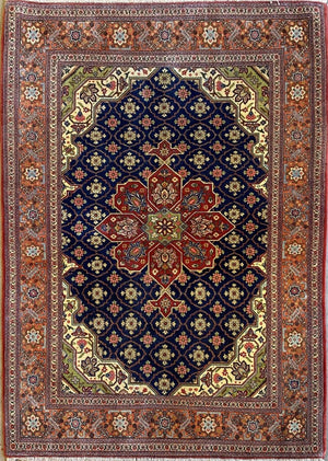 Superfine Hand-Knotted Persian Qum Carpet