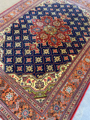 Superfine Hand-Knotted Persian Qum Carpet