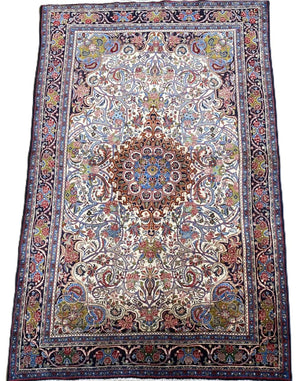 Hand-Knotted Persian Bidjar Carpet
