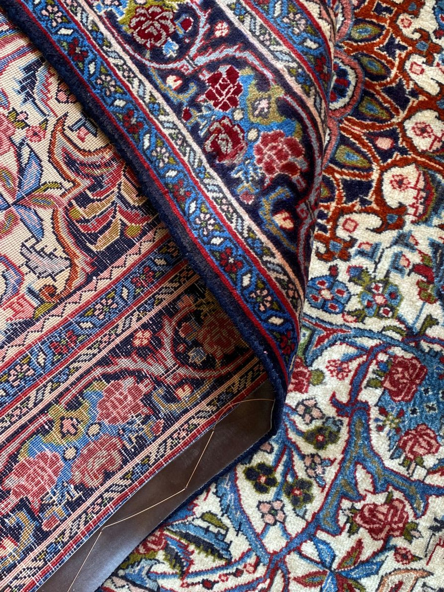 Hand-Knotted Persian Bidjar Carpet