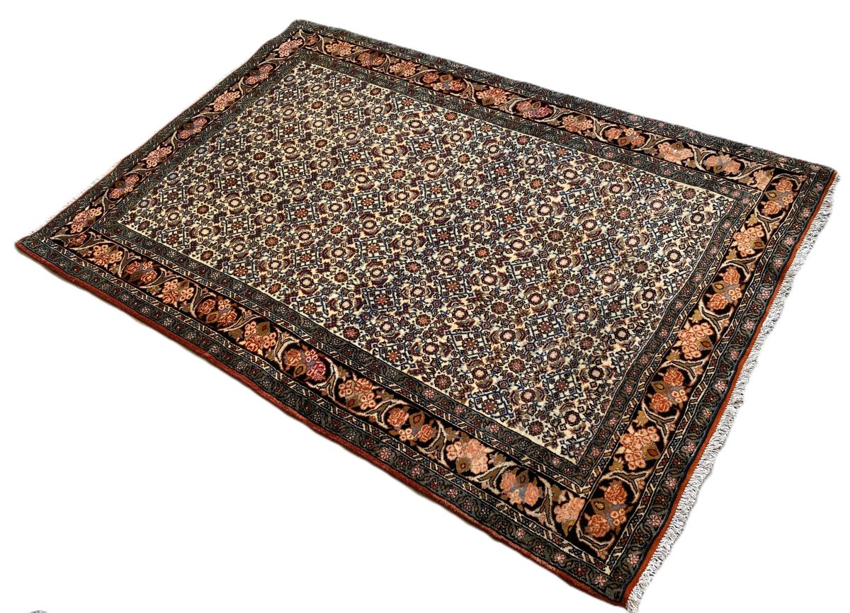 Hand-Knotted Tribal Persian Bidjar Rug