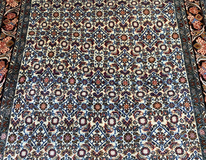 Hand-Knotted Tribal Persian Bidjar Rug