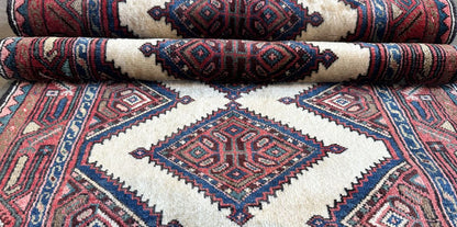 Hand-Knotted Tribal Persian Hamadan Runner