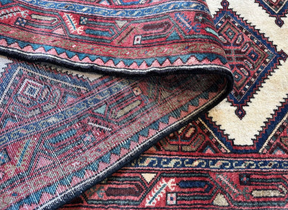 Hand-Knotted Tribal Persian Hamadan Runner