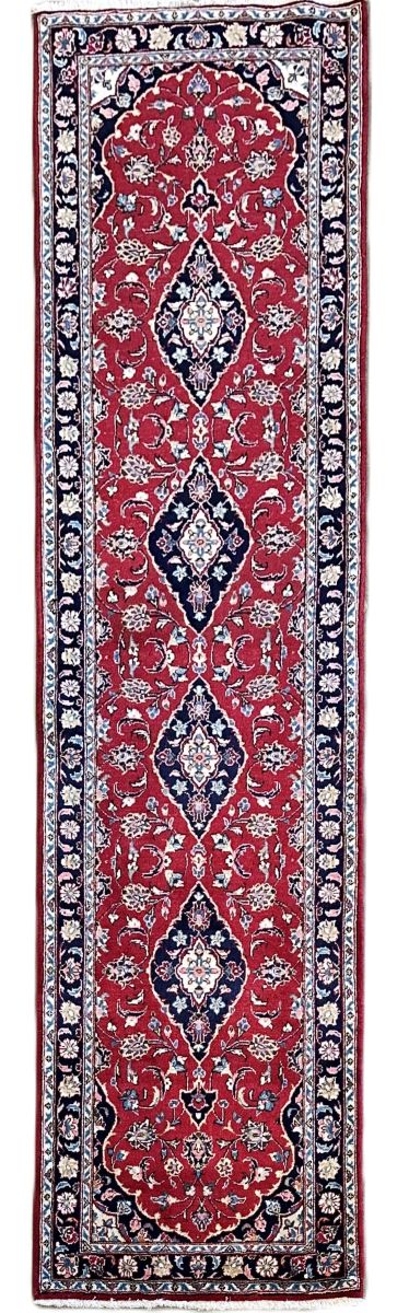 Hand-Knotted Persian Kashan Runner