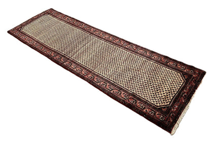 Hand-knotted Persian Mir Seraband Runner