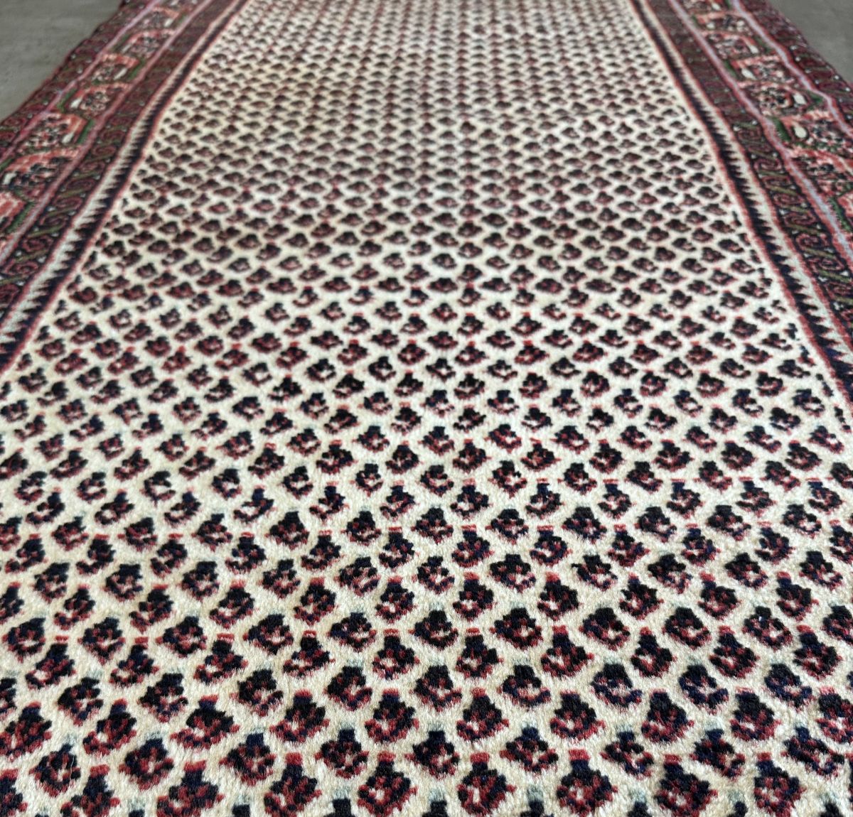 Hand-knotted Persian Mir Seraband Runner