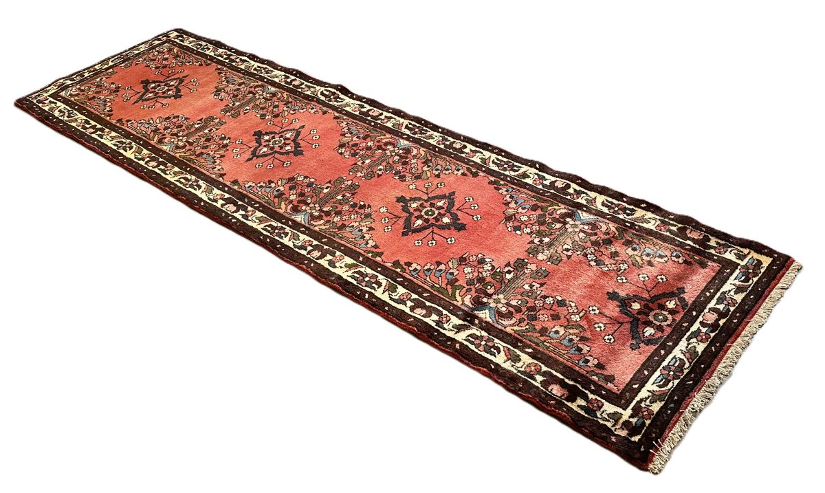 Traditional Hand-Knotted Persian Mehraban Runner