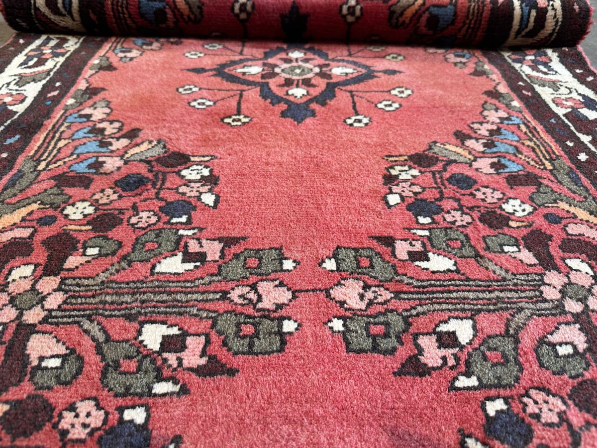 Traditional Hand-Knotted Persian Mehraban Runner