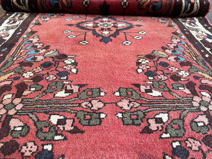 Traditional Hand-Knotted Persian Mehraban Runner