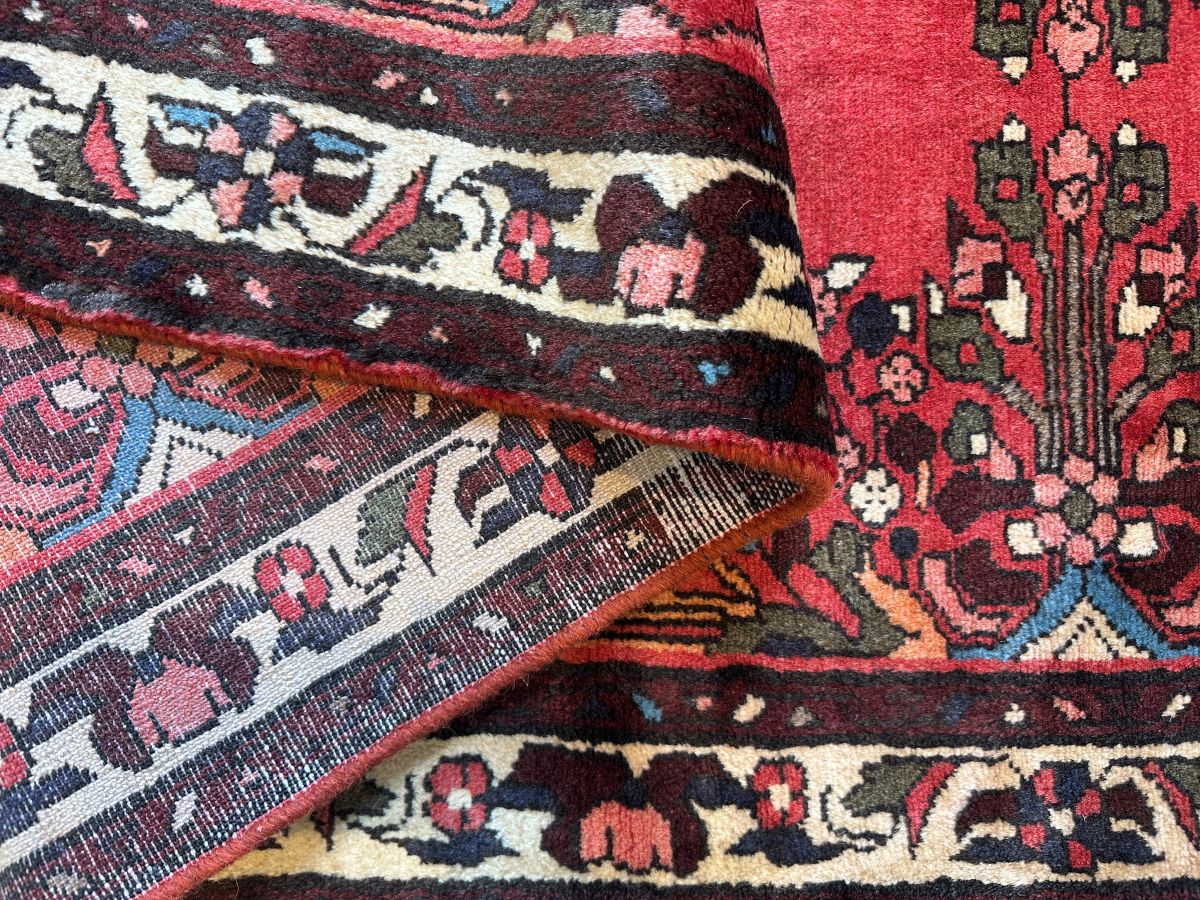 Traditional Hand-Knotted Persian Mehraban Runner