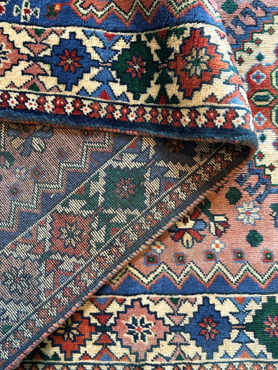 Hand-Knotted Tribal Persian Yallameh Runner