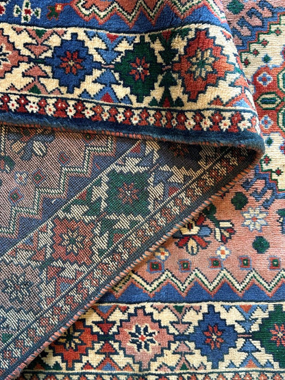 Hand-Knotted Tribal Persian Yallameh Runner