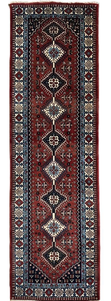 Hand-Knotted Tribal Persian Yallameh Runner