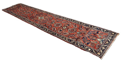 Traditional Hand-Knotted Persian Mehraban Runner