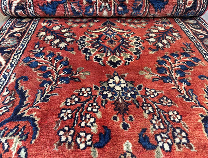 Traditional Hand-Knotted Persian Mehraban Runner