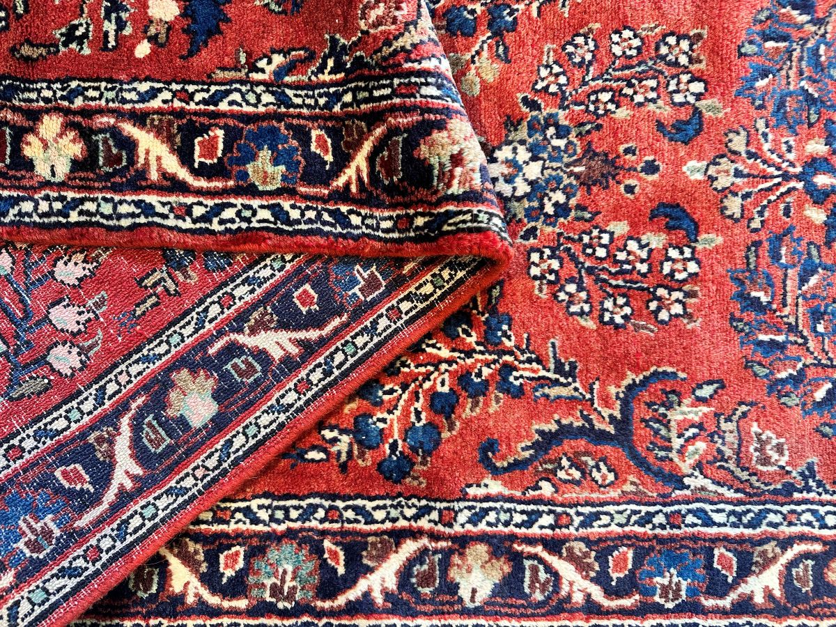 Traditional Hand-Knotted Persian Mehraban Runner