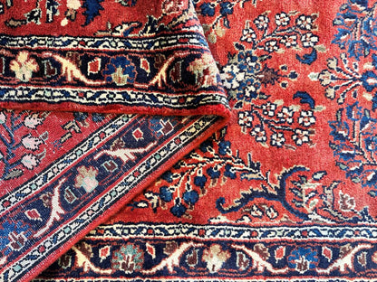 Traditional Hand-Knotted Persian Mehraban Runner