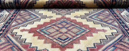 Hand-Knotted Tribal Persian Hamadan Runner