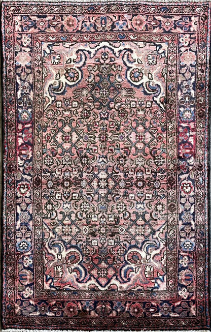 Hand-Knotted Tribal Persian Enjelas Rug
