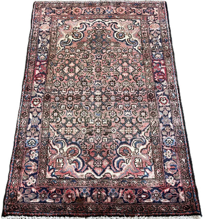 Hand-Knotted Tribal Persian Enjelas Rug