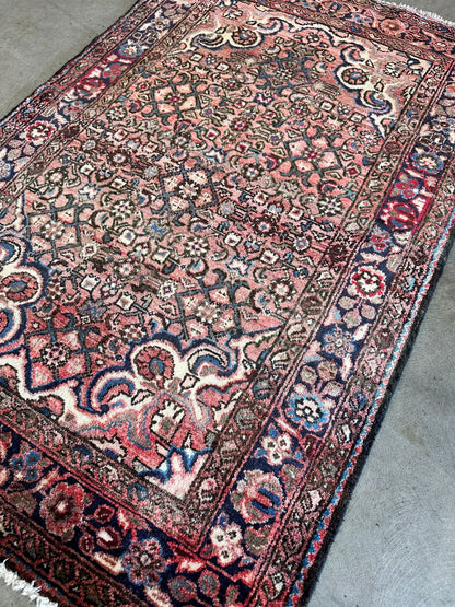 Hand-Knotted Tribal Persian Enjelas Rug