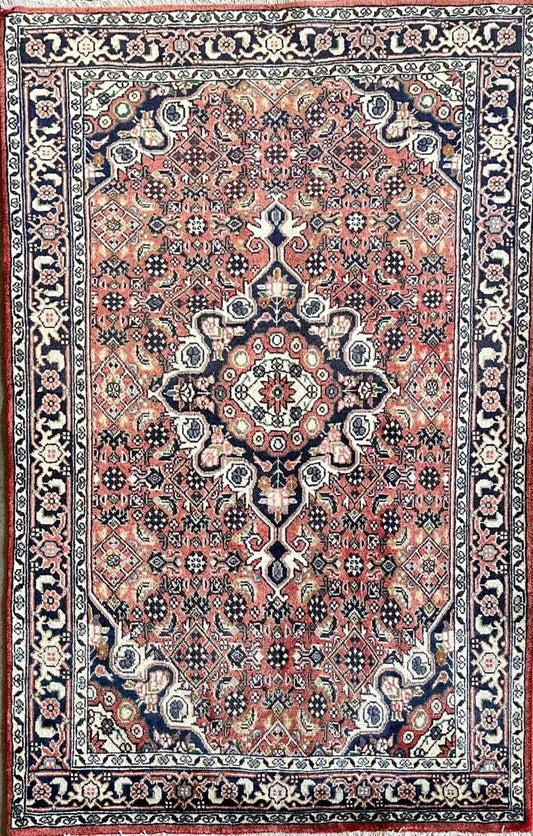 Hand-Knotted Persian Bidjar Rug