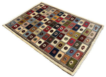 Hand-Knotted Tribal Persian Gabbeh Rug