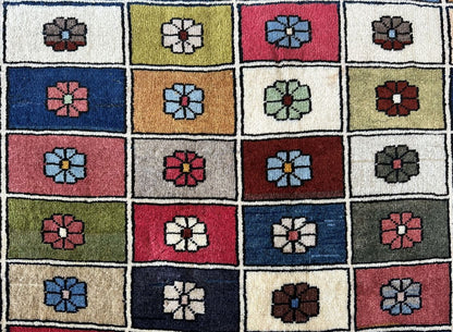 Hand-Knotted Tribal Persian Gabbeh Rug
