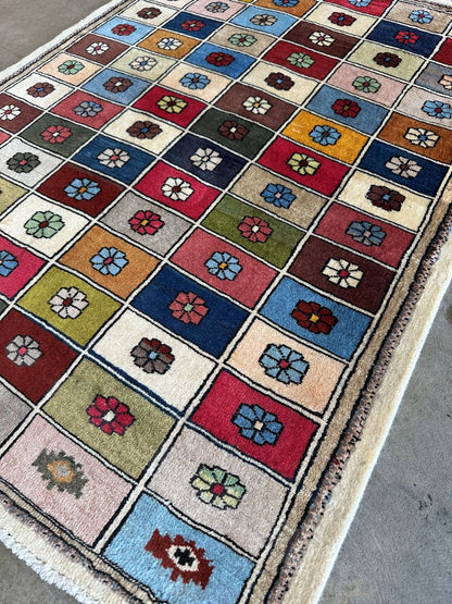 Hand-Knotted Tribal Persian Gabbeh Rug