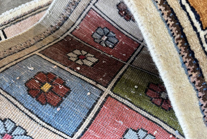 Hand-Knotted Tribal Persian Gabbeh Rug