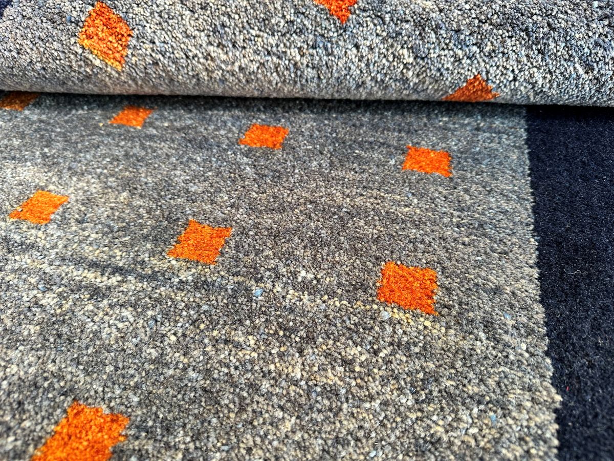 Hand-Knotted Tribal Persian Gabbeh Rug