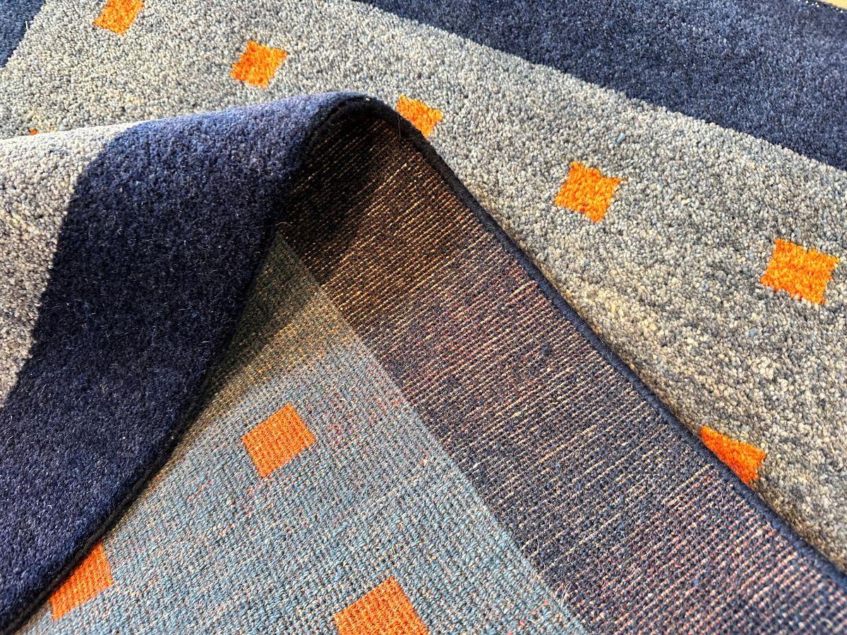 Hand-Knotted Tribal Persian Gabbeh Rug