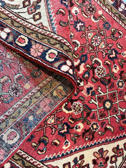 Hand-Knotted Tribal Persian Enjelas Rug